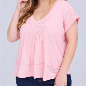 🆕 Torrid Belle Isle Smocked Trapeze Top